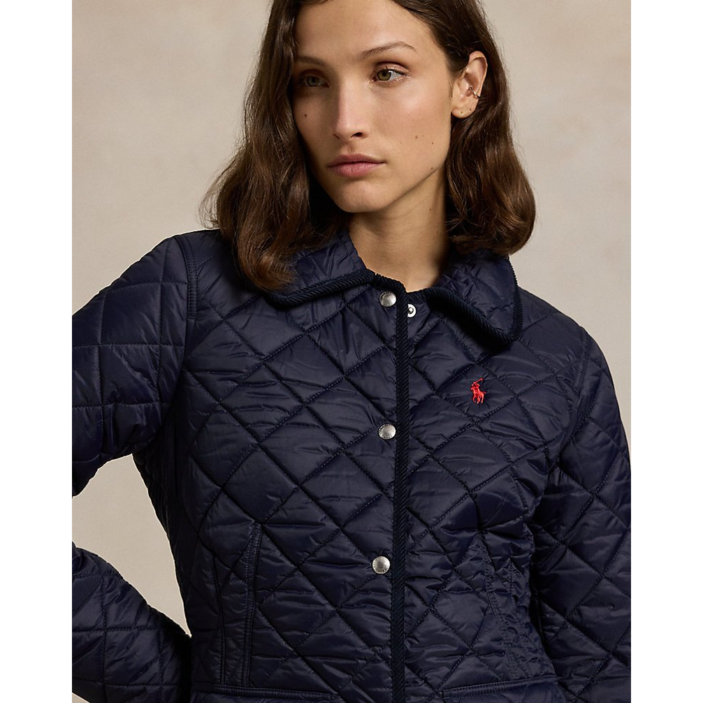 'Water-Repellent Quilted Coat' pour Femmes