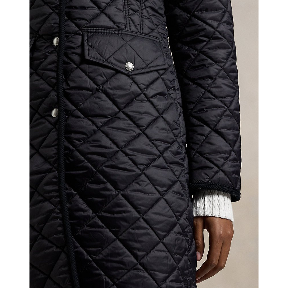 'Water-Repellent Quilted Coat' pour Femmes