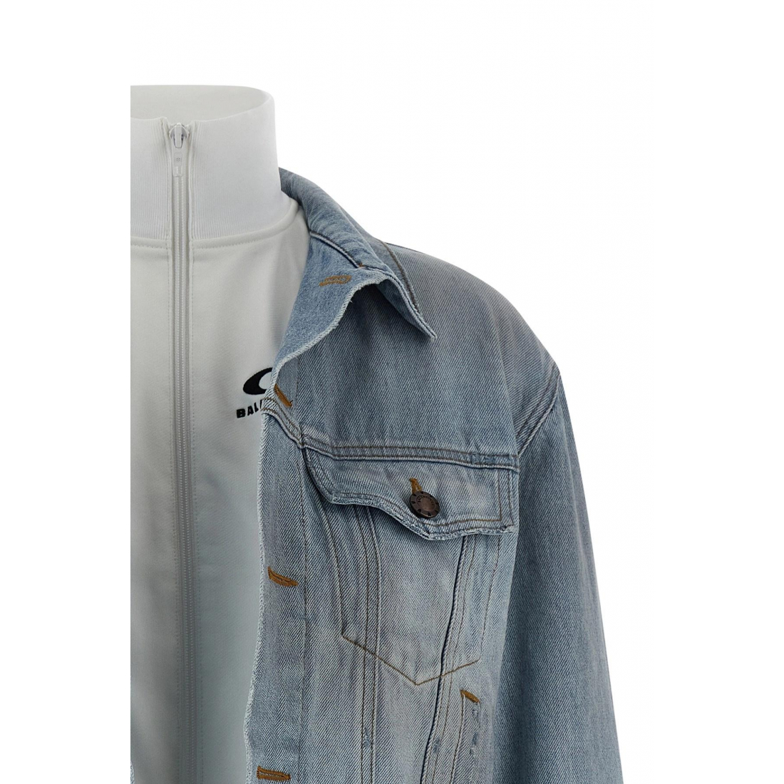 'Double Layer' Jeansjacke für Damen