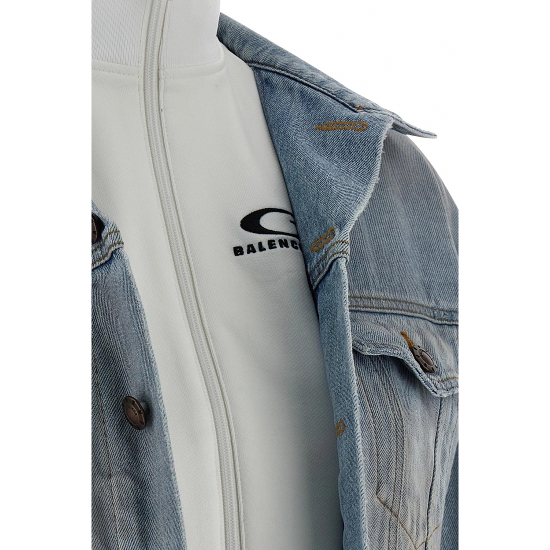 'Double Layer' Jeansjacke für Damen