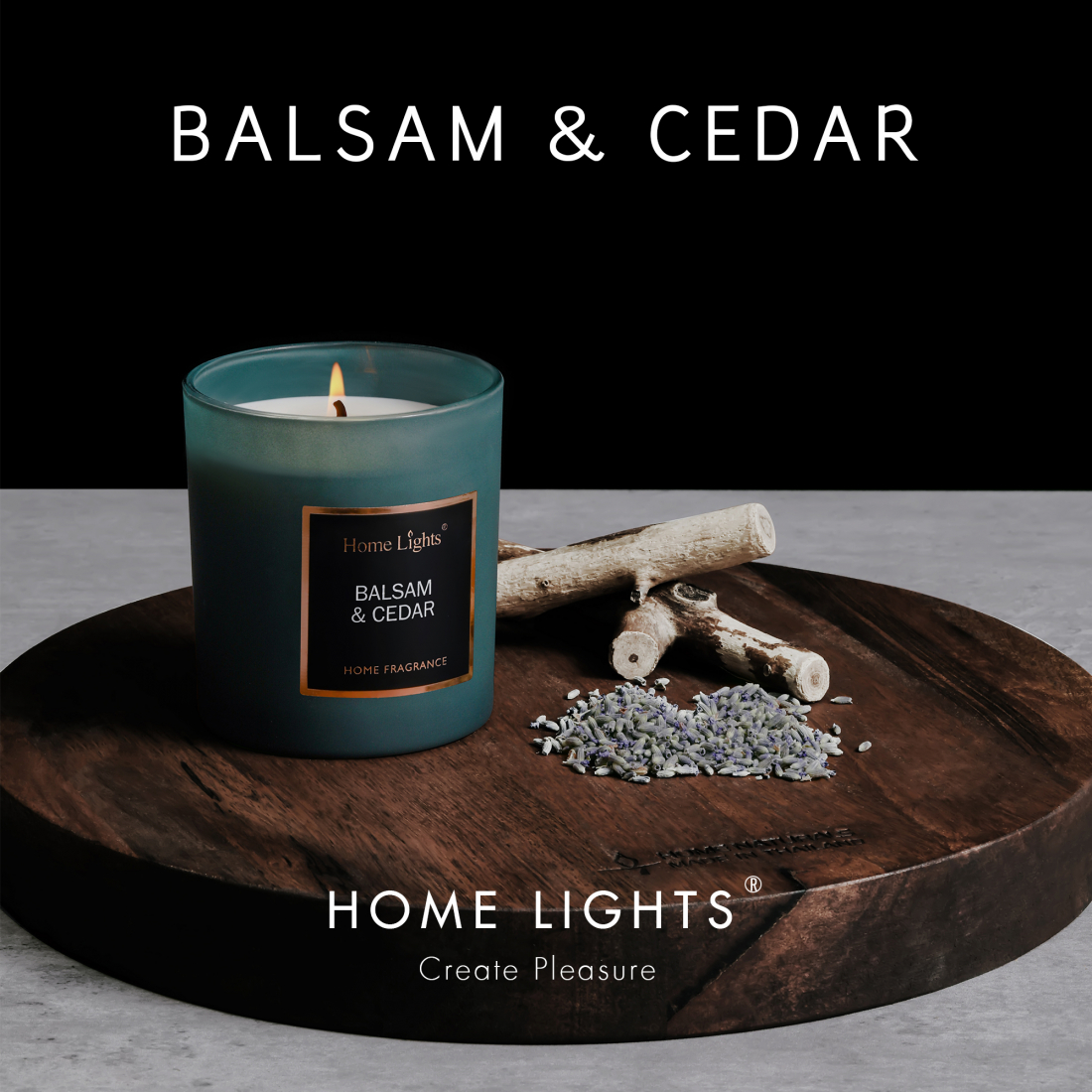 'Balsam & Cedar' Duftende Kerze - 215 g