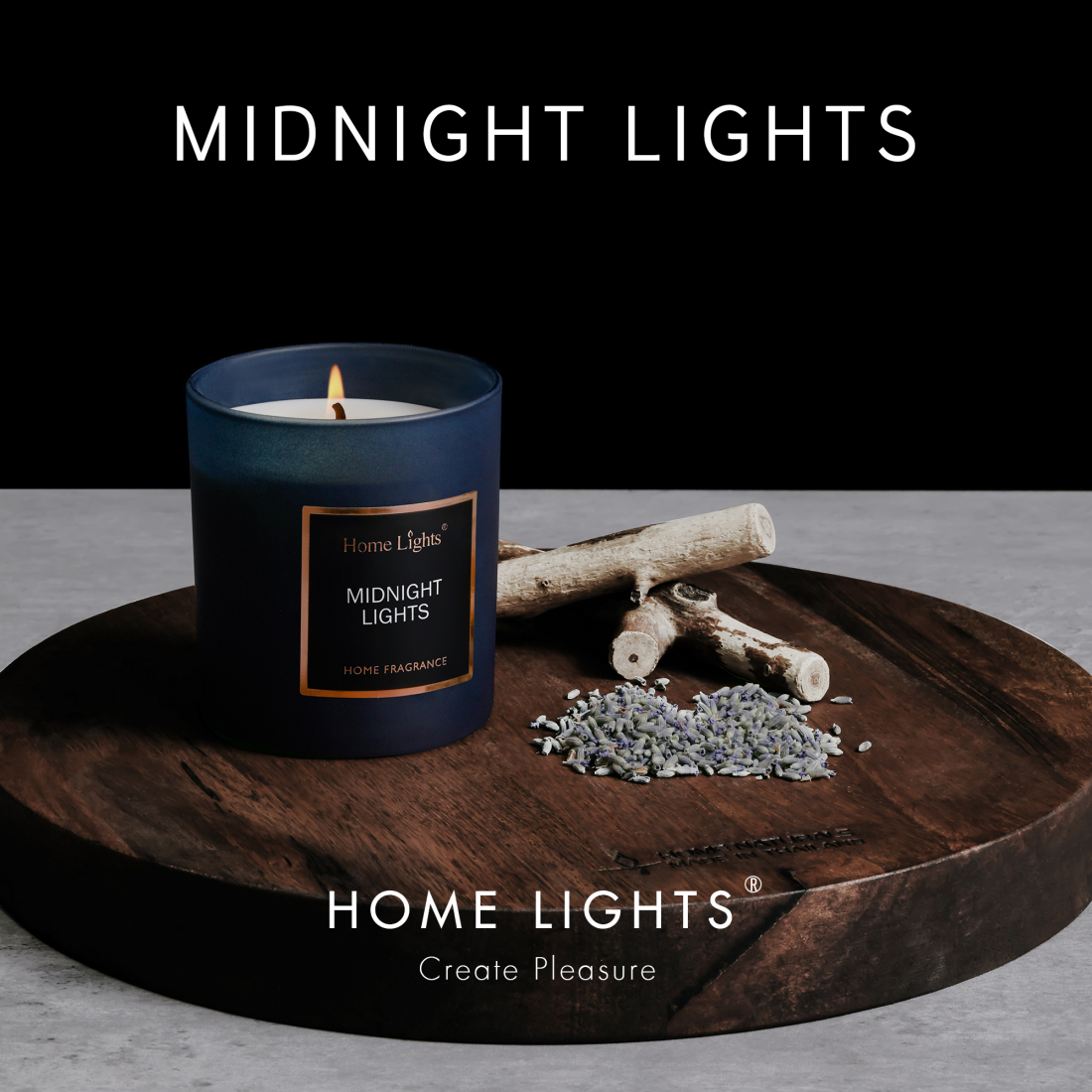 'Midnight Lights' Scented Candle - 215 g