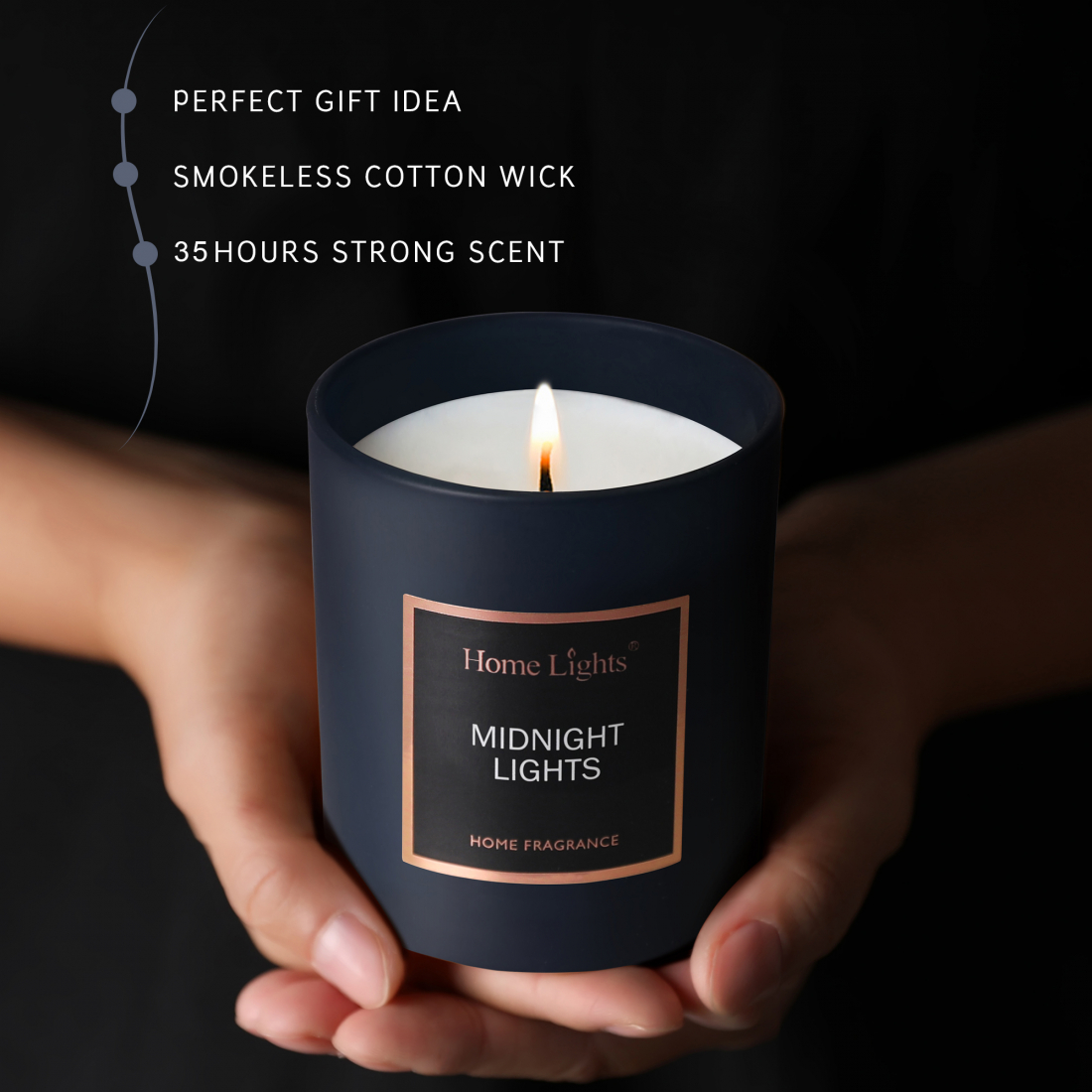 'Midnight Lights' Scented Candle - 215 g