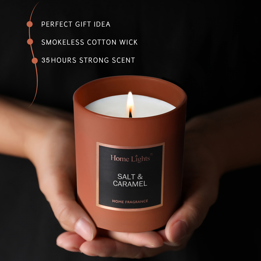 Bougie parfumée 'Salt & Caramel' - 215 g