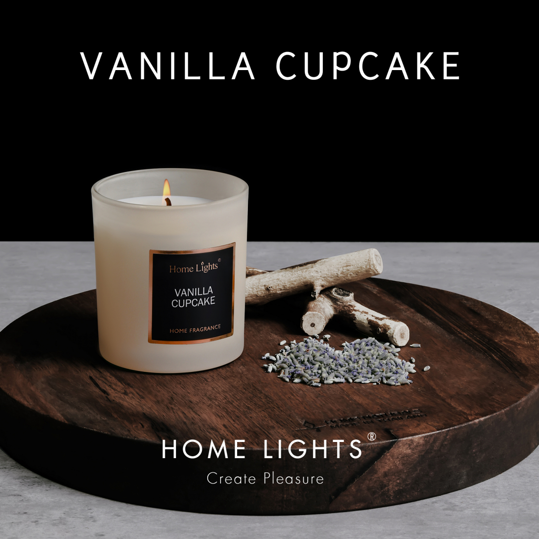 'Vanilla Cupcake' Scented Candle - 215 g