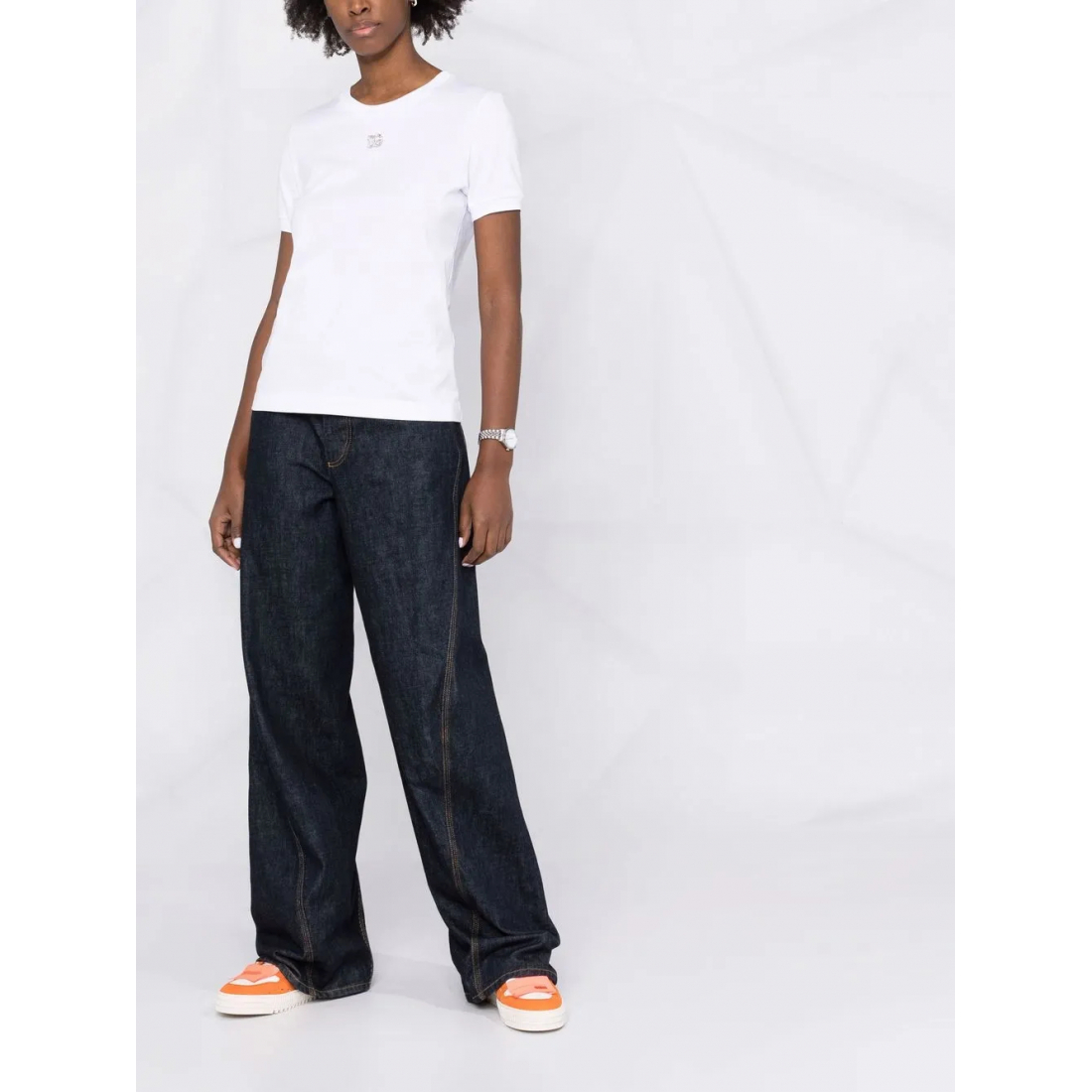 T-shirt 'Logo-Plaque' pour Femmes