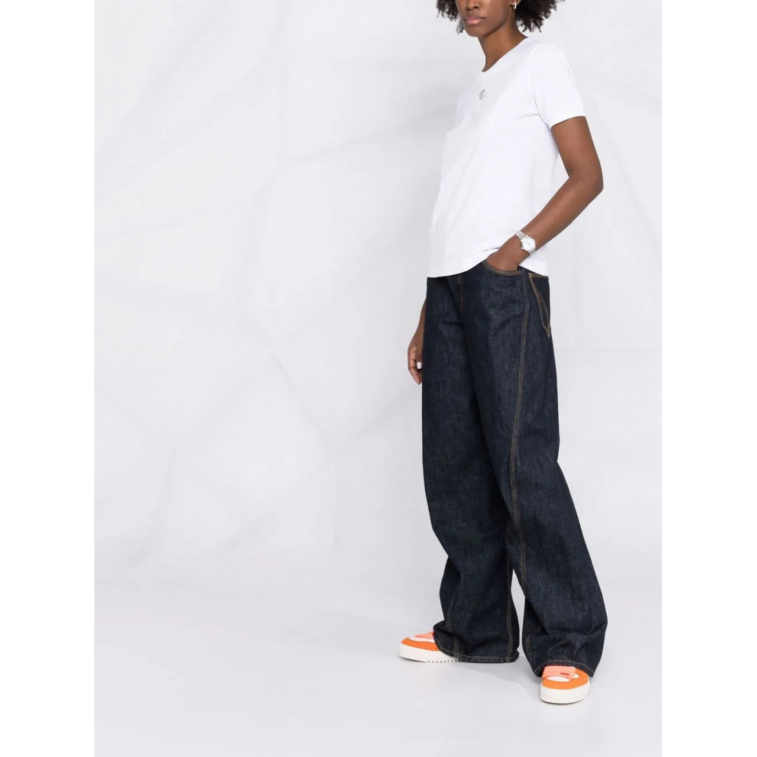 T-shirt 'Logo-Plaque' pour Femmes