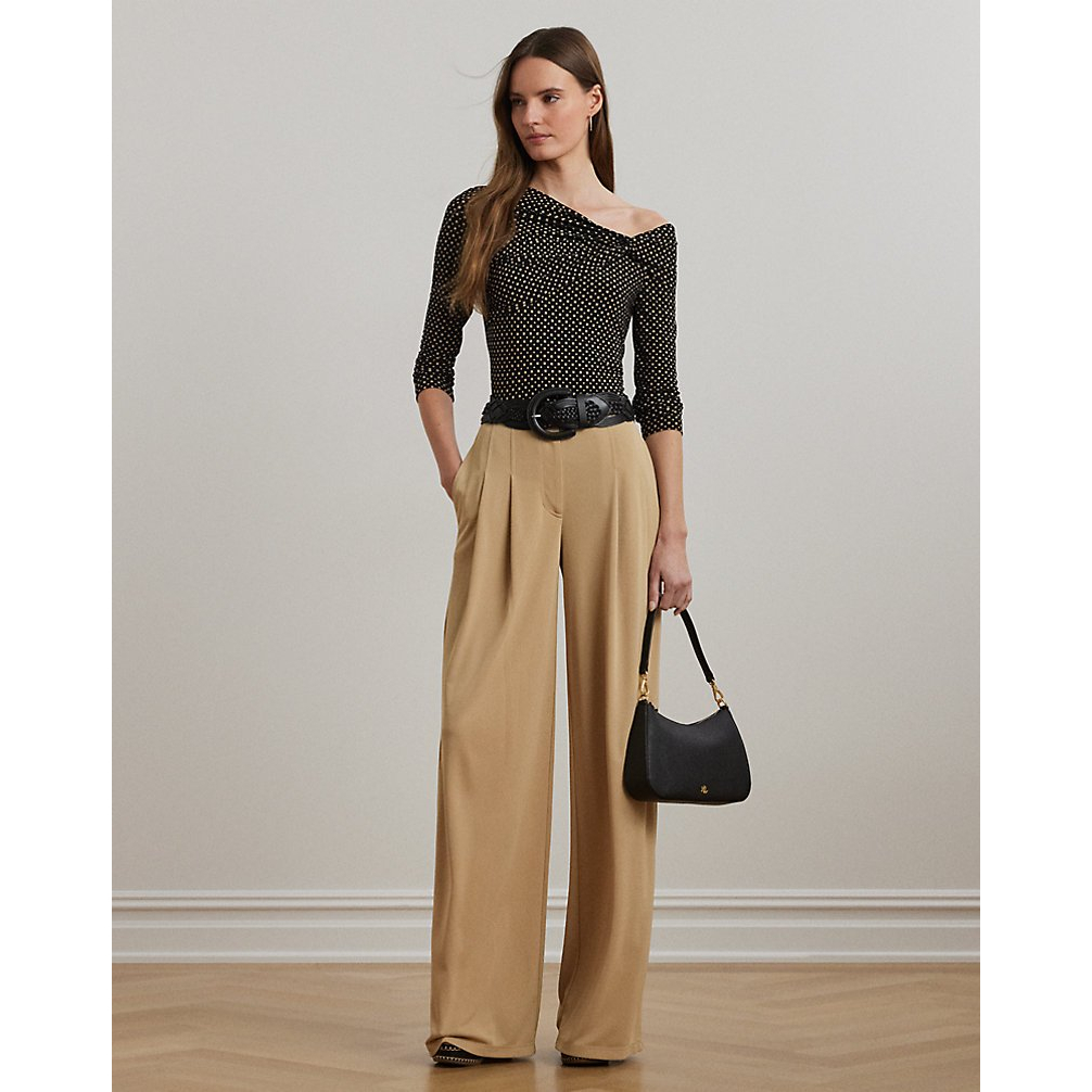 'Geo-Print Jersey Off-the-Shoulder Top' pour Femmes