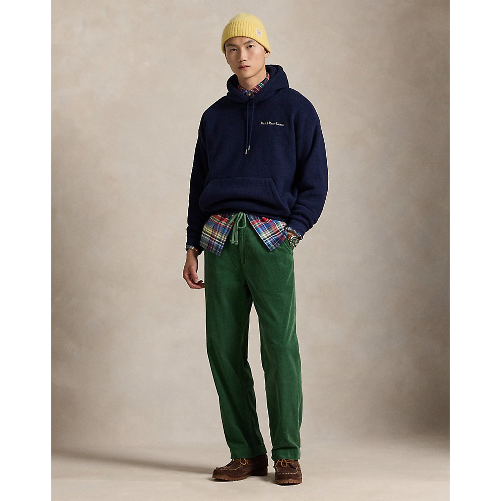 Men's 'Relaxed Fit Logo Pile Fleece Hoodie'