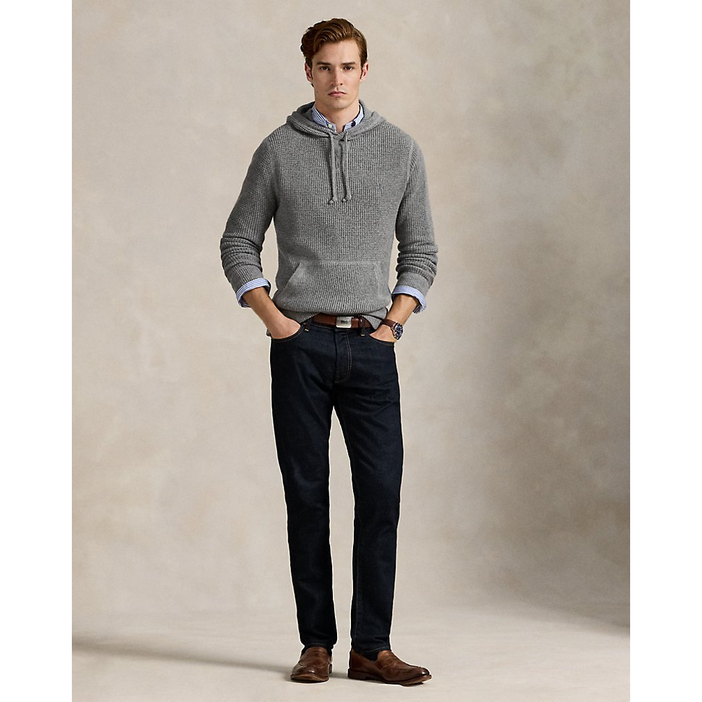 Men's 'Textured Wool-Cotton Hooded Sweater'