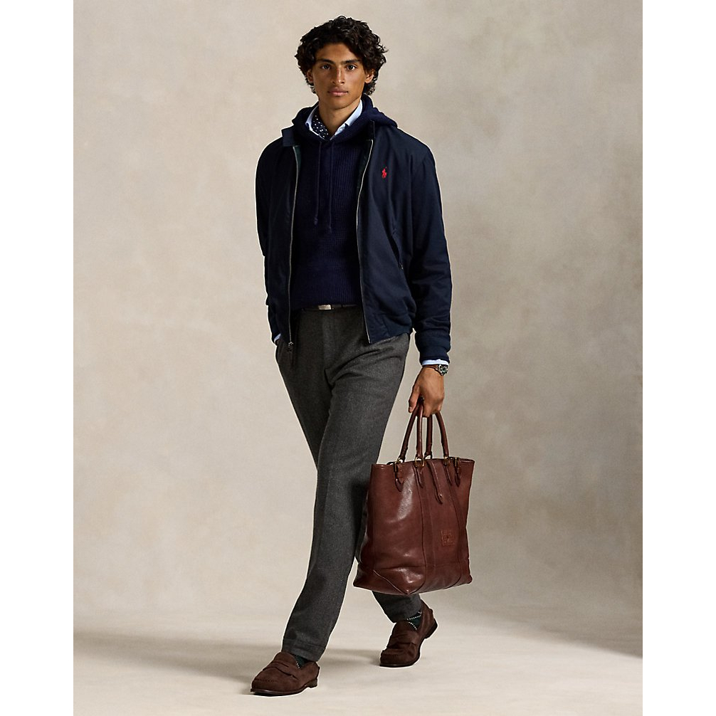 Men's 'Textured Wool-Cotton Hooded Sweater'