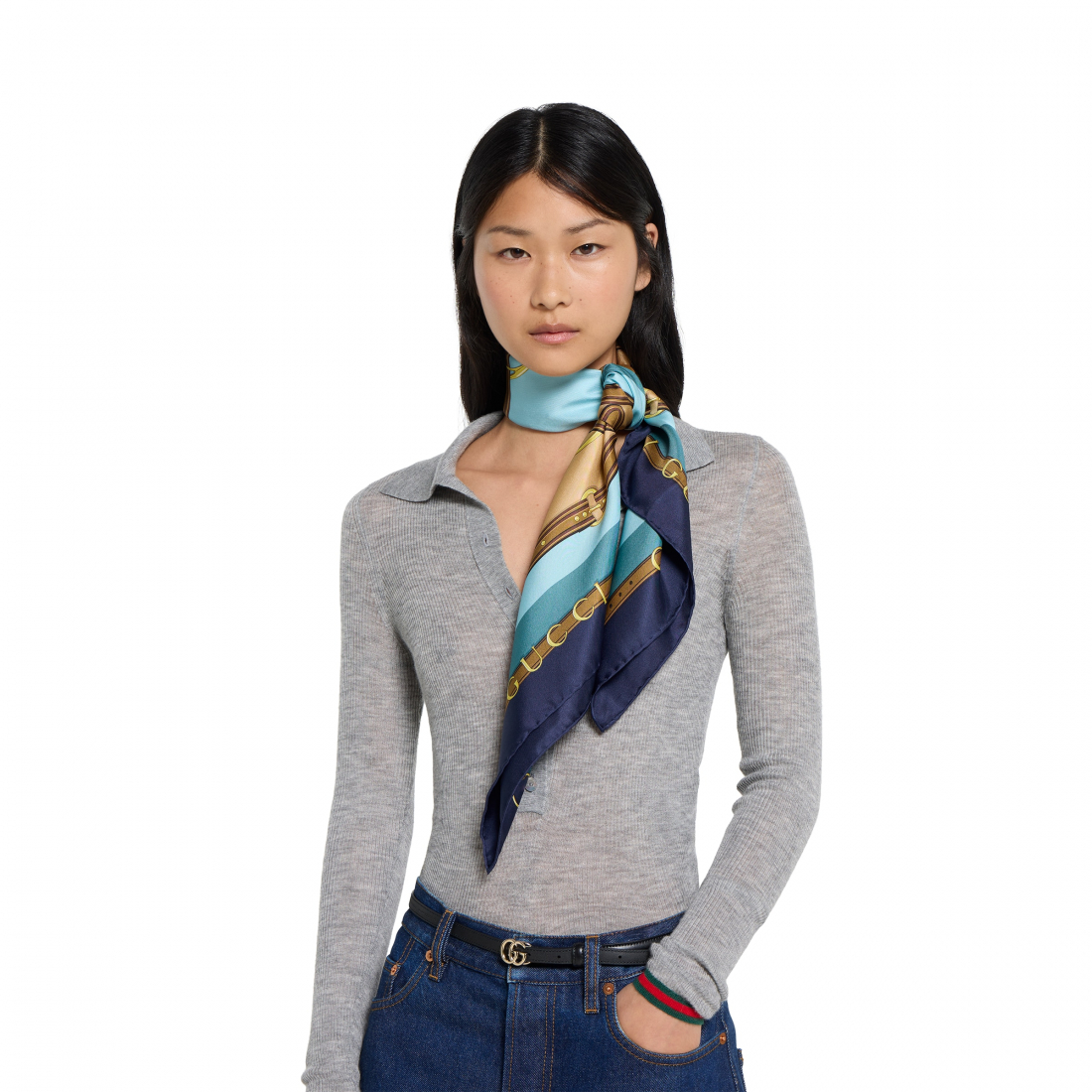 Foulard en soie 'Printed' pour Femmes