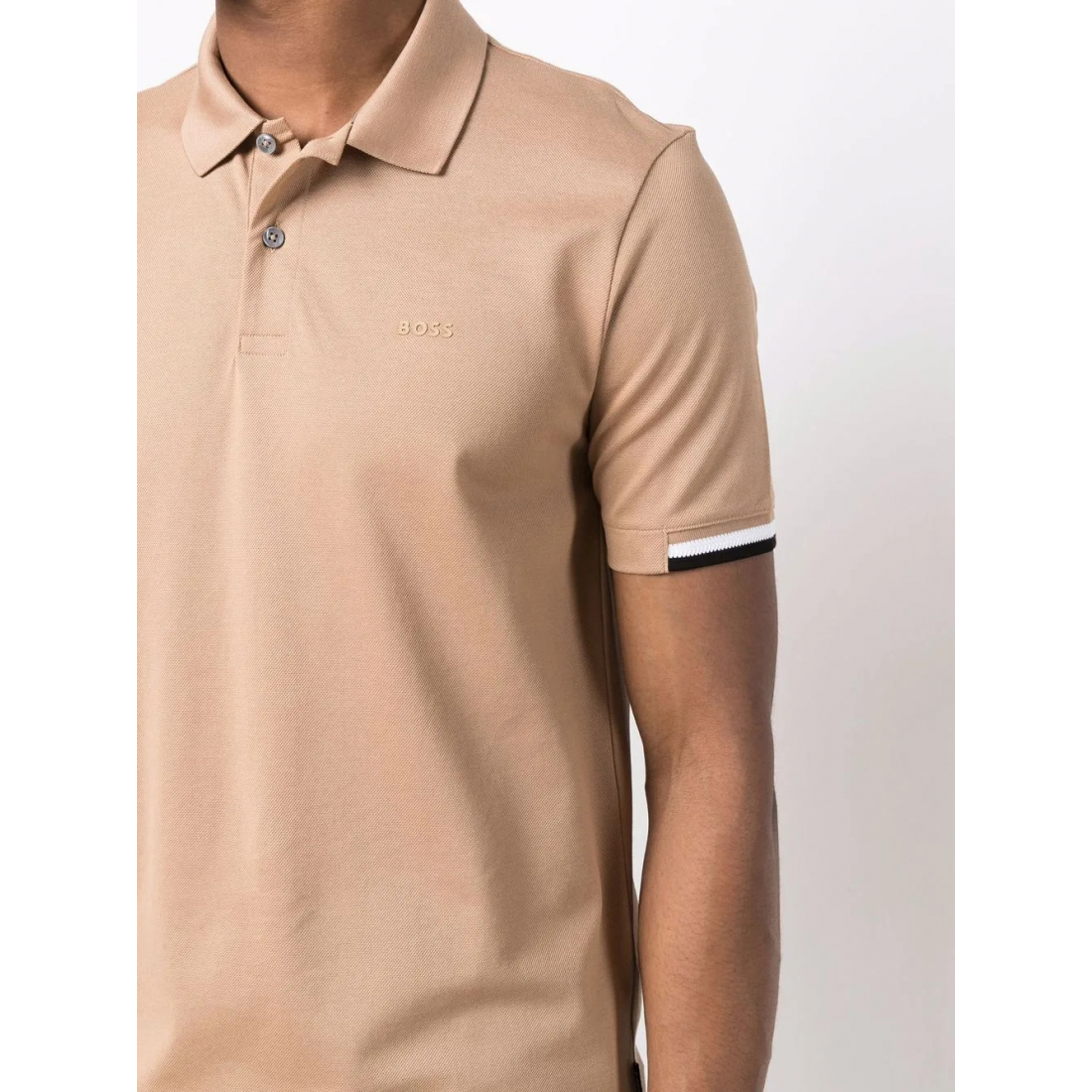Polo 'Stripe-Trimmed' pour Hommes