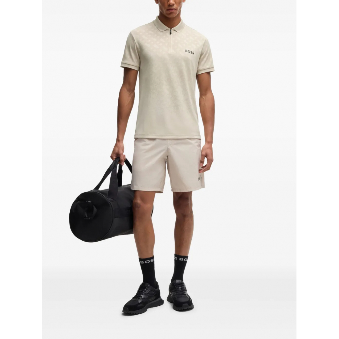 Men's 'Monogram-Pattern' Polo Shirt