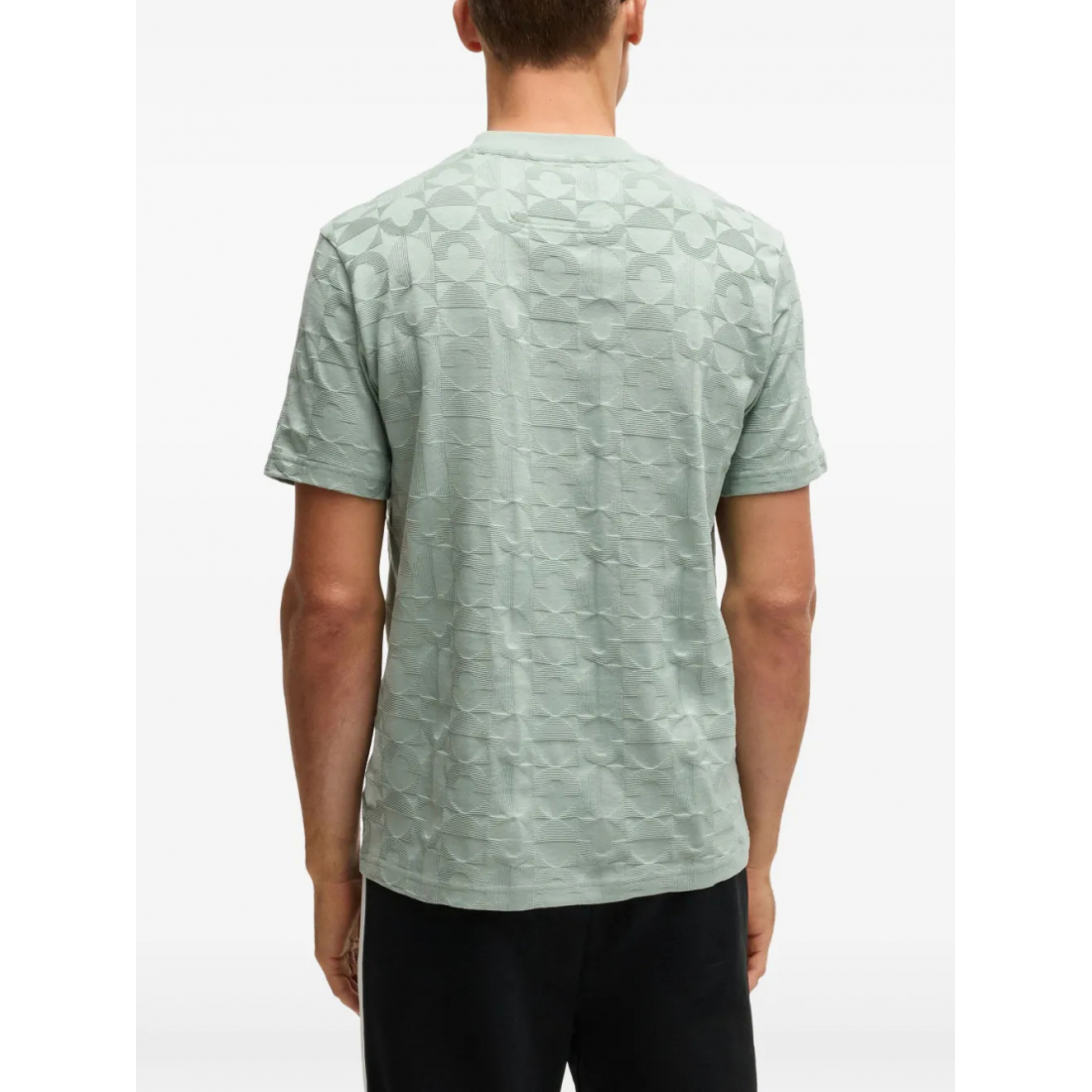 T-shirt 'Geometric Jacquard-Weave' pour Hommes