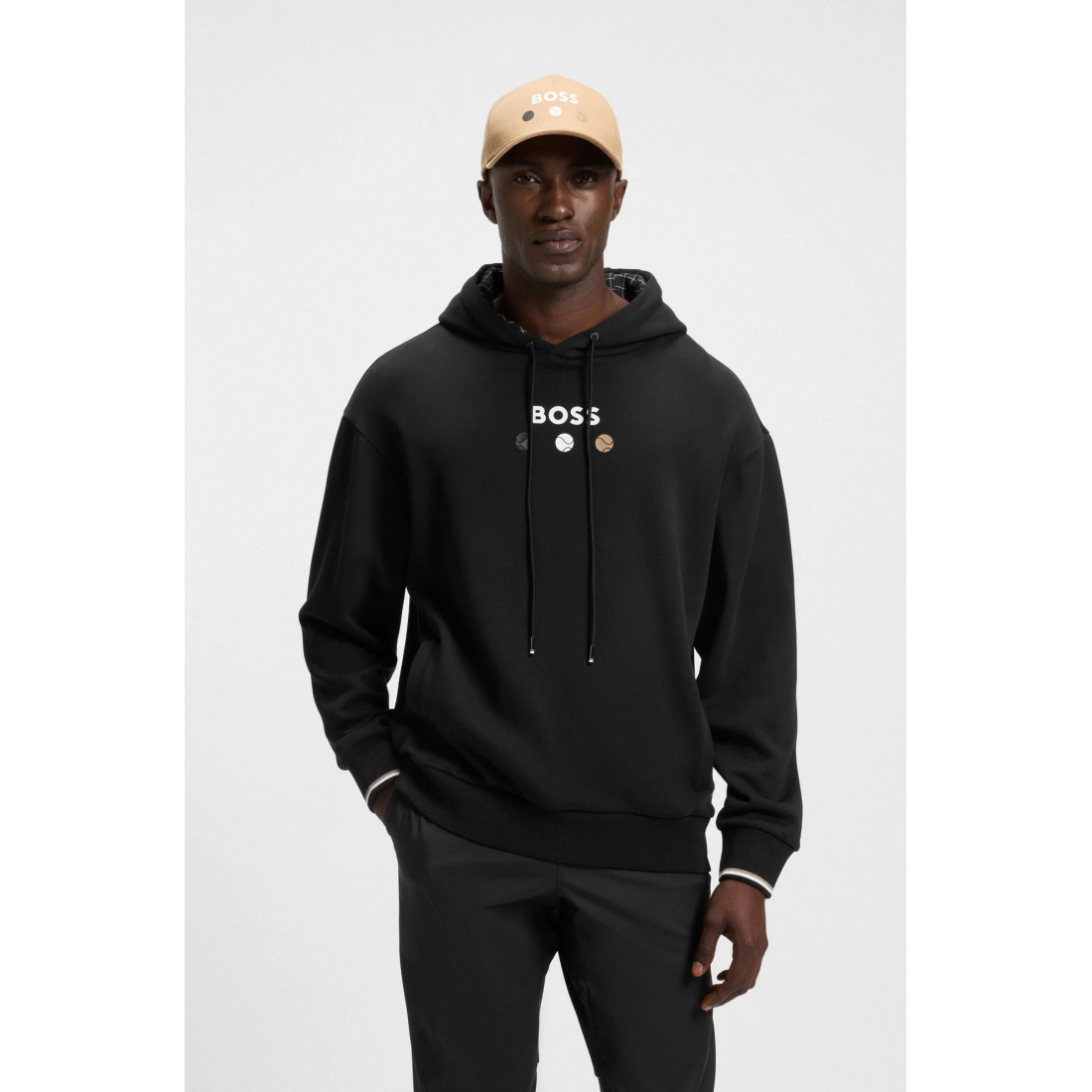Sweatshirt à capuche  'Terry Tennis Artwork' pour Hommes