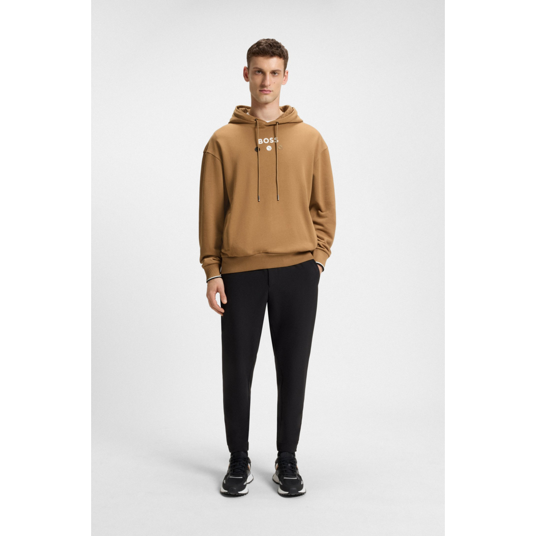 Sweatshirt à capuche  'Terry Tennis Artwork' pour Hommes
