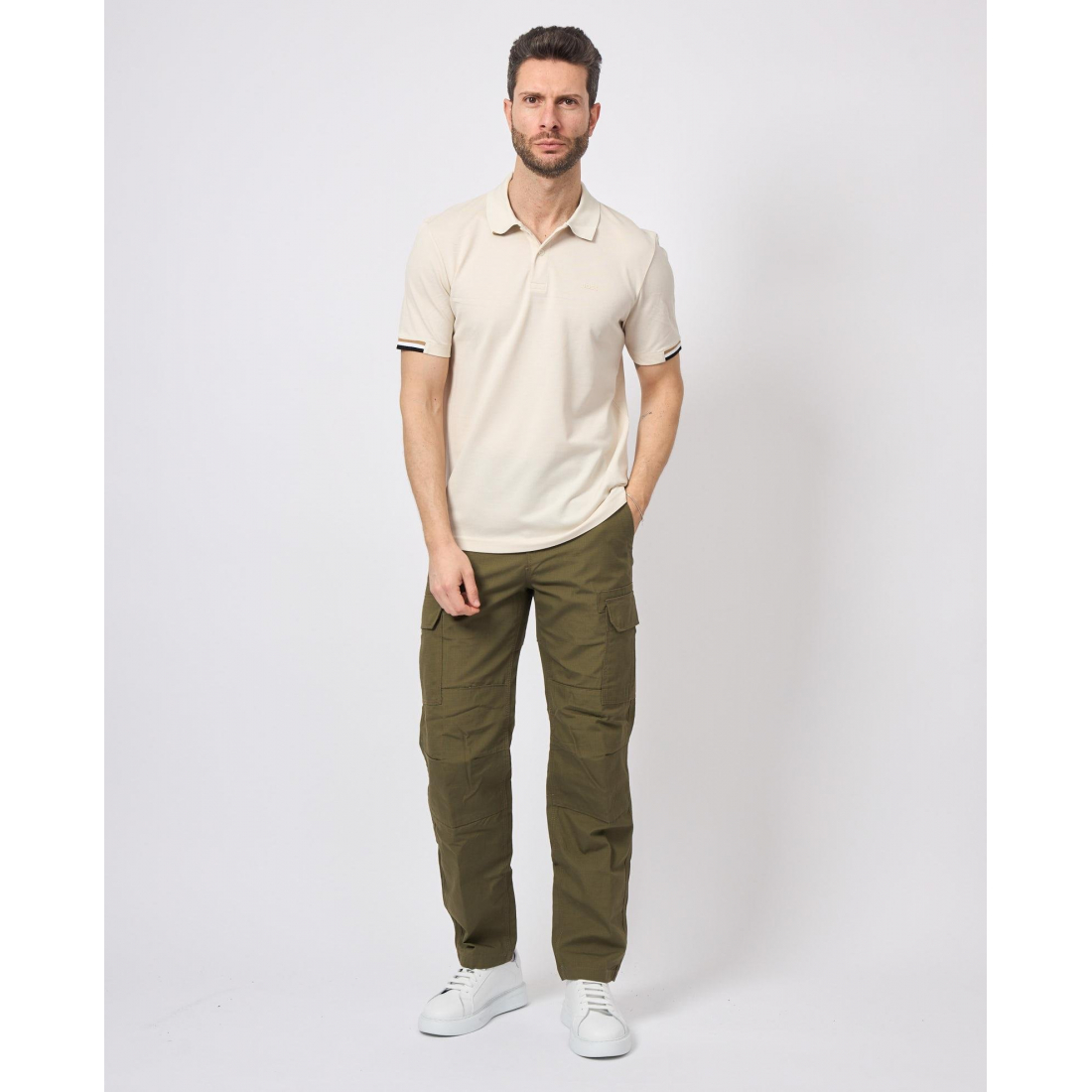 Men's 'Button-Fastening' Polo Shirt
