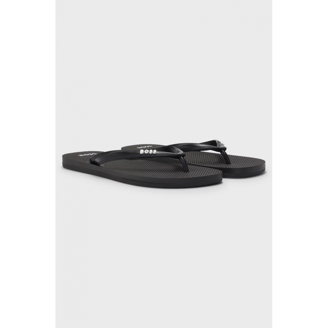 Chaussons 'Italian-Made Contrasting Logo Detail' pour Hommes