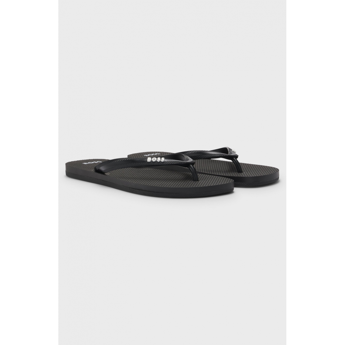 Chaussons 'Italian-Made Contrasting Logo Detail' pour Hommes