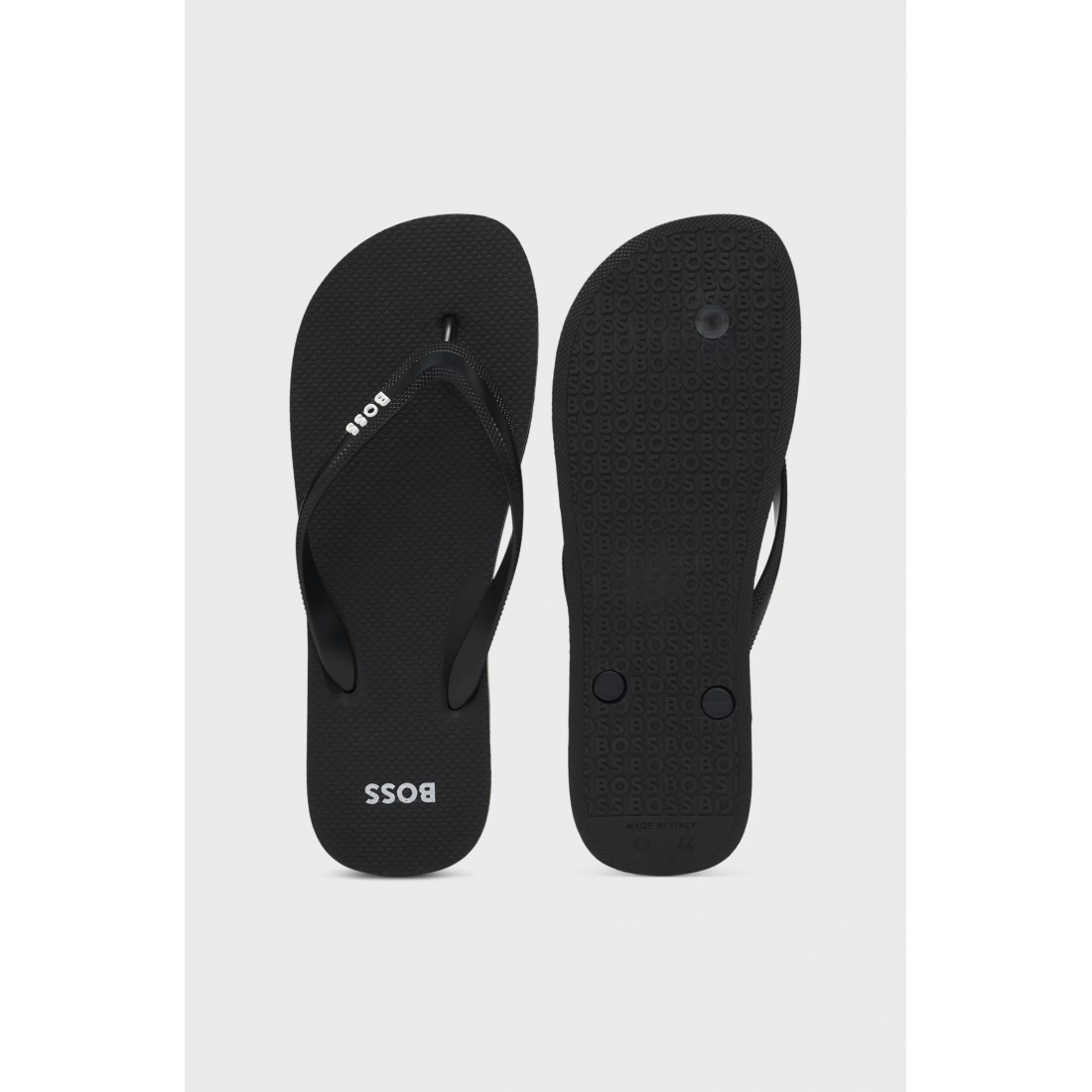 Chaussons 'Italian-Made Contrasting Logo Detail' pour Hommes