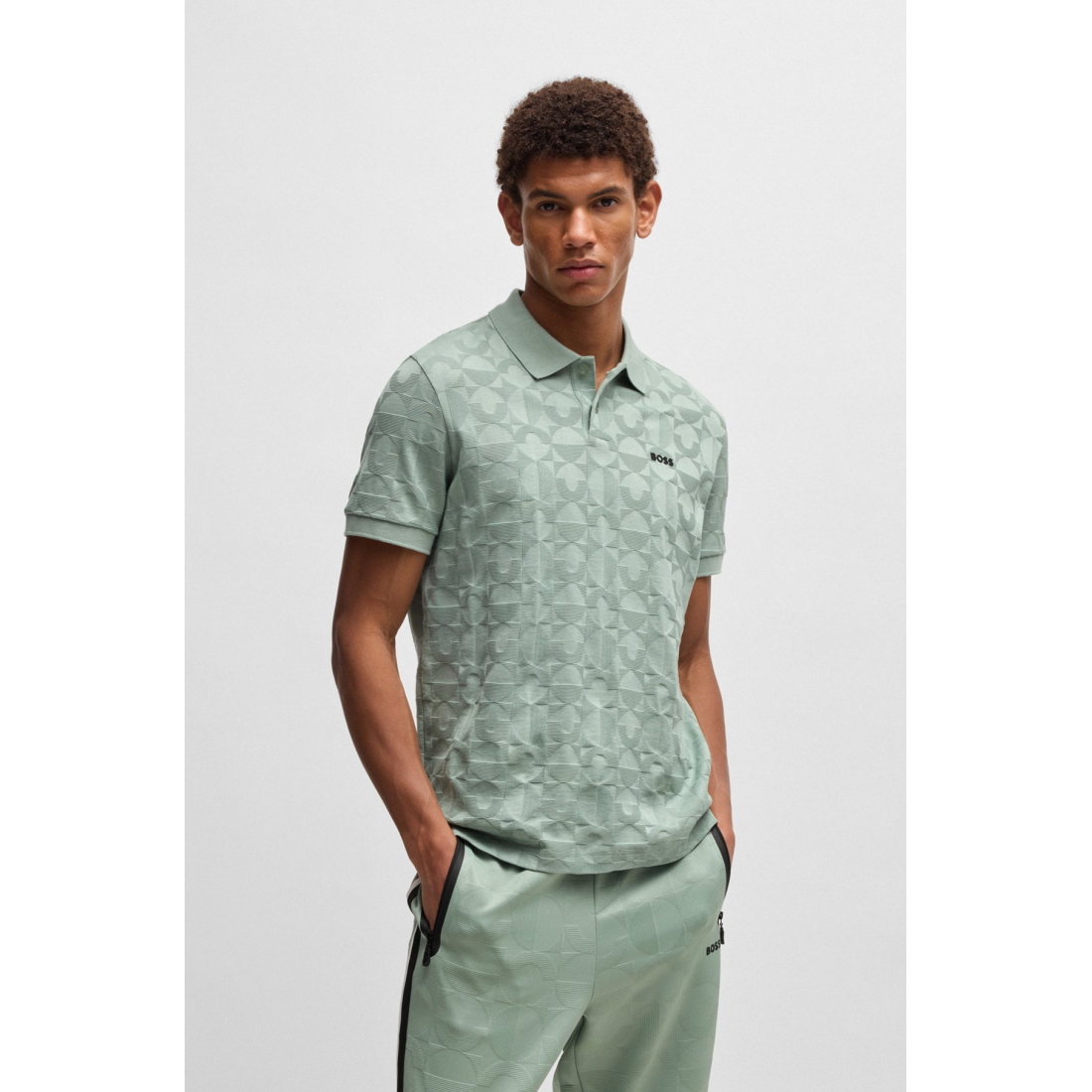 Men's 'Circle Jacquard' Polo Shirt
