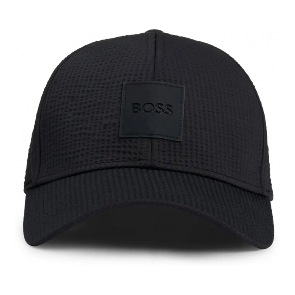 Men's 'Logo-Appliqué Seersucker' Baseball Cap