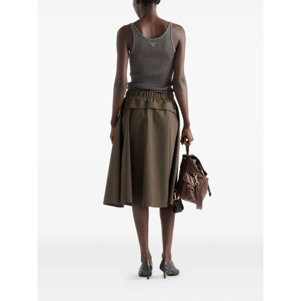 Women's 'Logo Belted' Midi Skirt