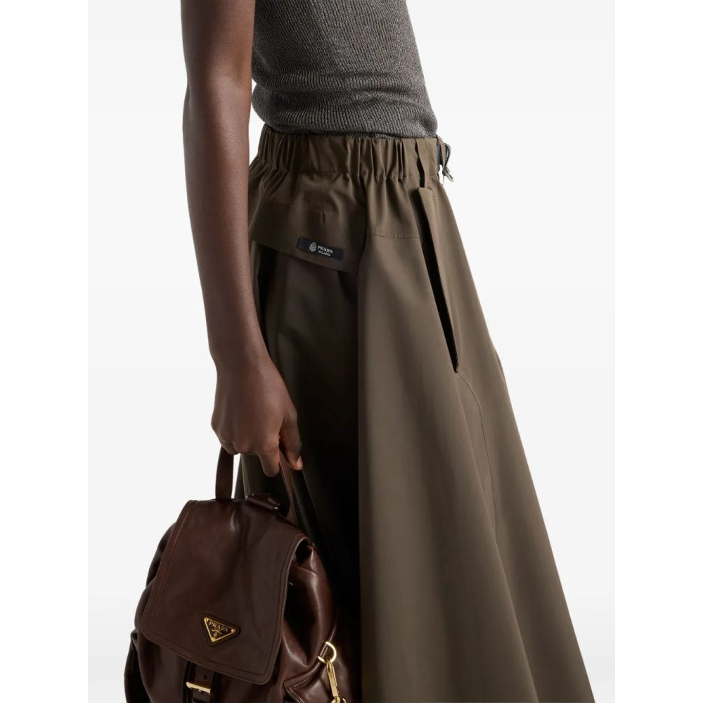 Women's 'Logo Belted' Midi Skirt