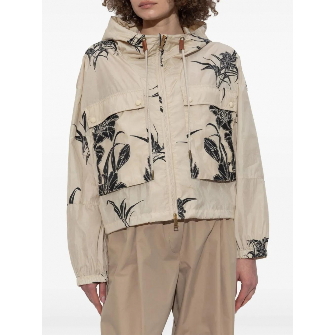 'Floral-Print' Jacke für Damen