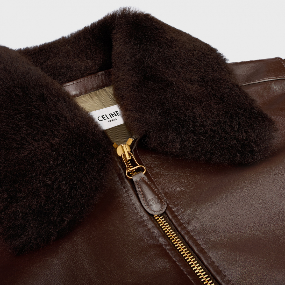 Veste en cuir 'Aviator' pour Femmes