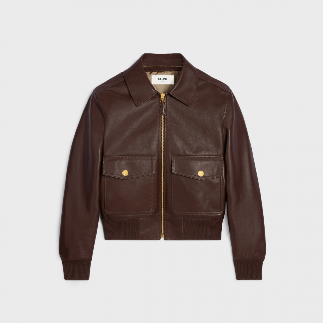 Veste en cuir 'Aviator' pour Femmes