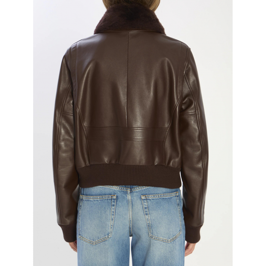 Veste en cuir 'Aviator' pour Femmes
