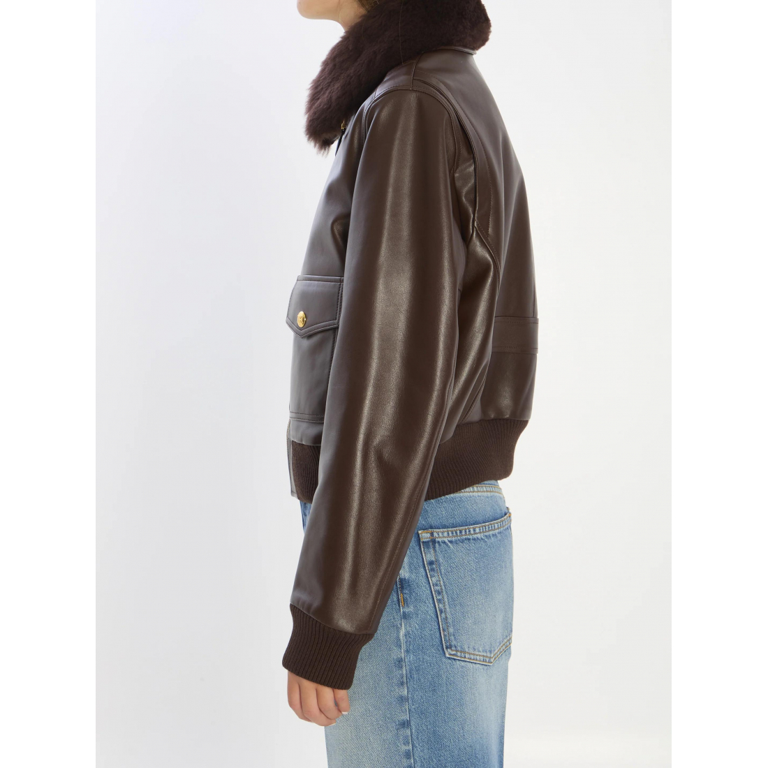 Veste en cuir 'Aviator' pour Femmes