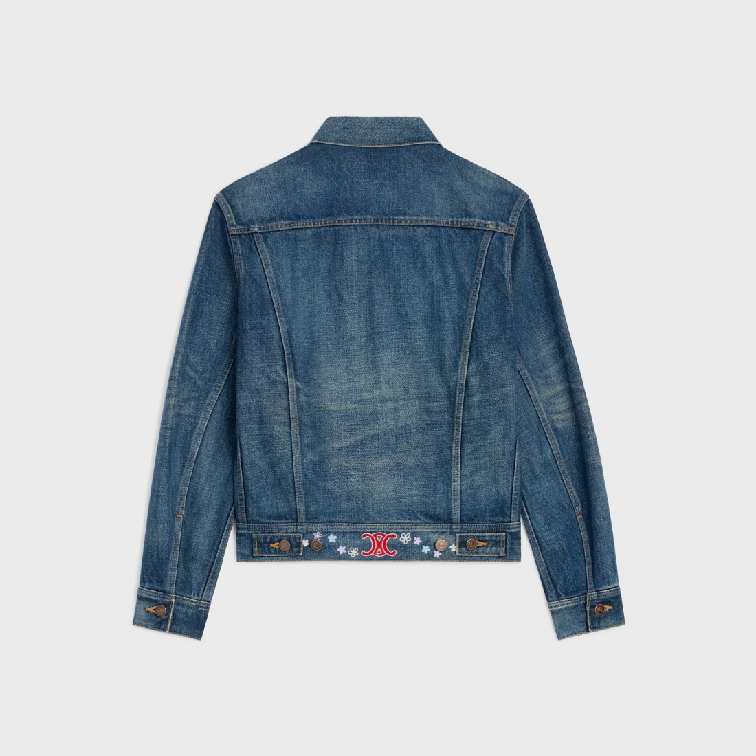 Veste en jeans 'Embroidered Trucker' pour Femmes