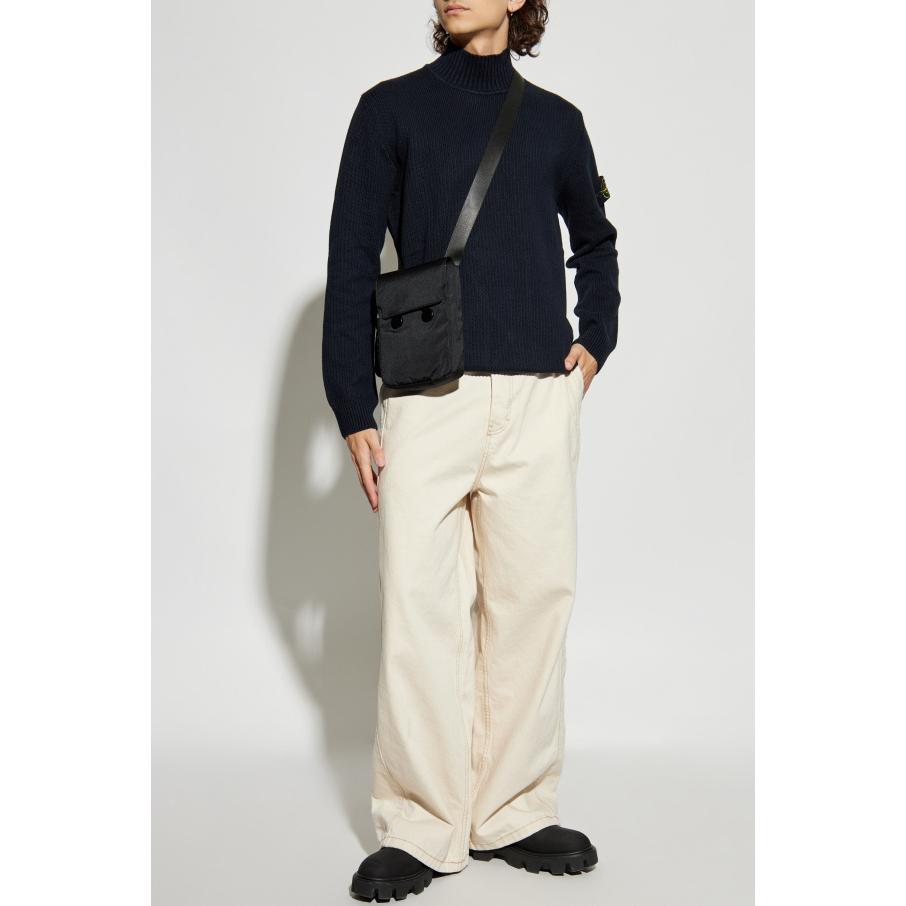 Men's 'Logo Patch' Turtleneck Sweater