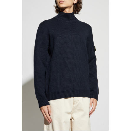 Men's 'Logo Patch' Turtleneck Sweater