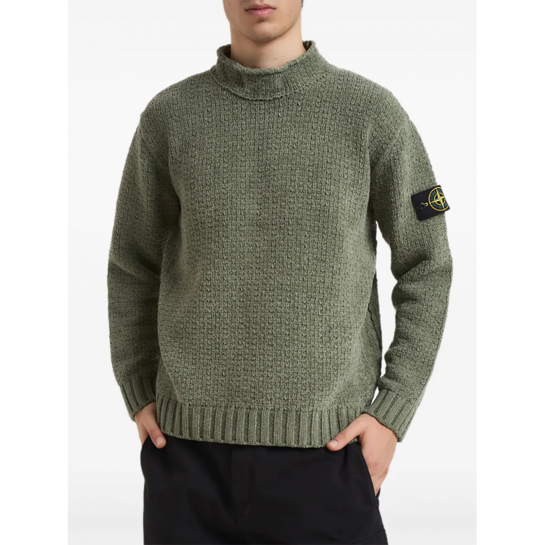 Pull 'Textured Roll-Neck' pour Hommes