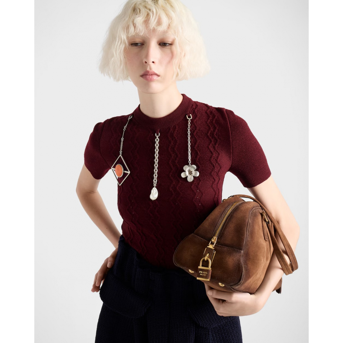 Pull 'Short-Sleeved Crewneck' pour Femmes