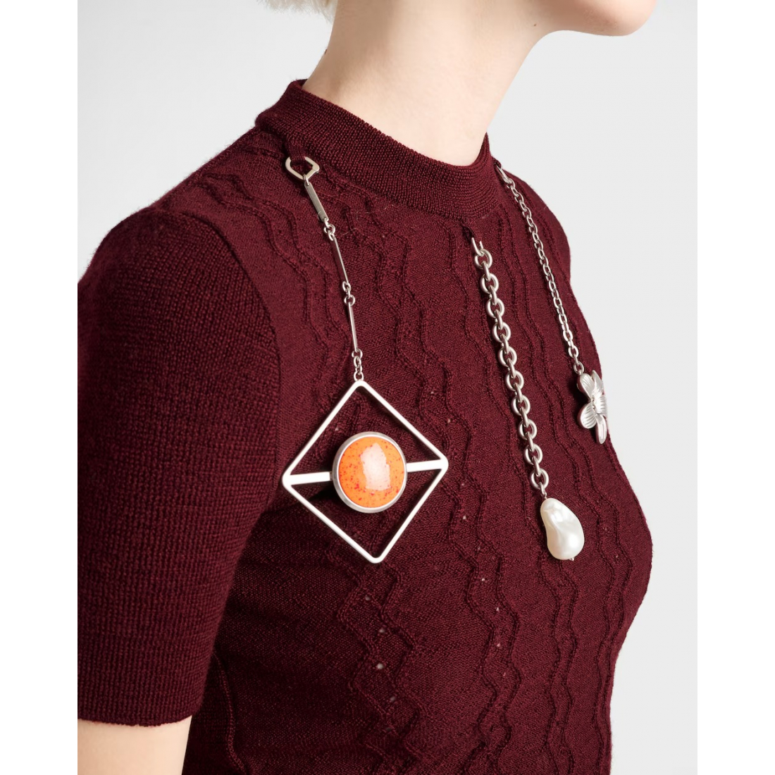 Pull 'Short-Sleeved Crewneck' pour Femmes