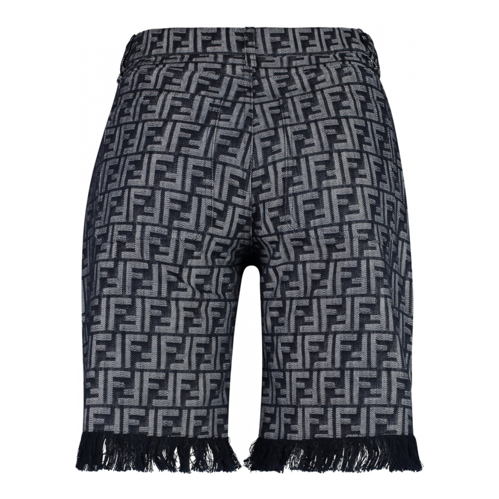 Men's 'Frayed Hem Monogram' Shorts