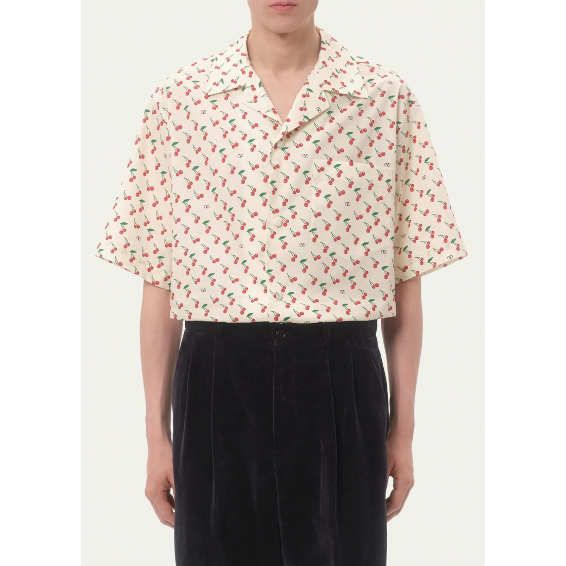 Chemise à manches courtes 'Cherryfic' pour Hommes