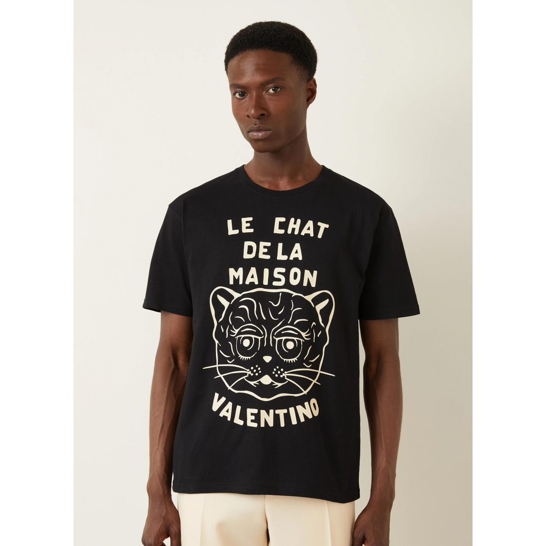 Men's 'Chat De La Maison-Print' T-Shirt