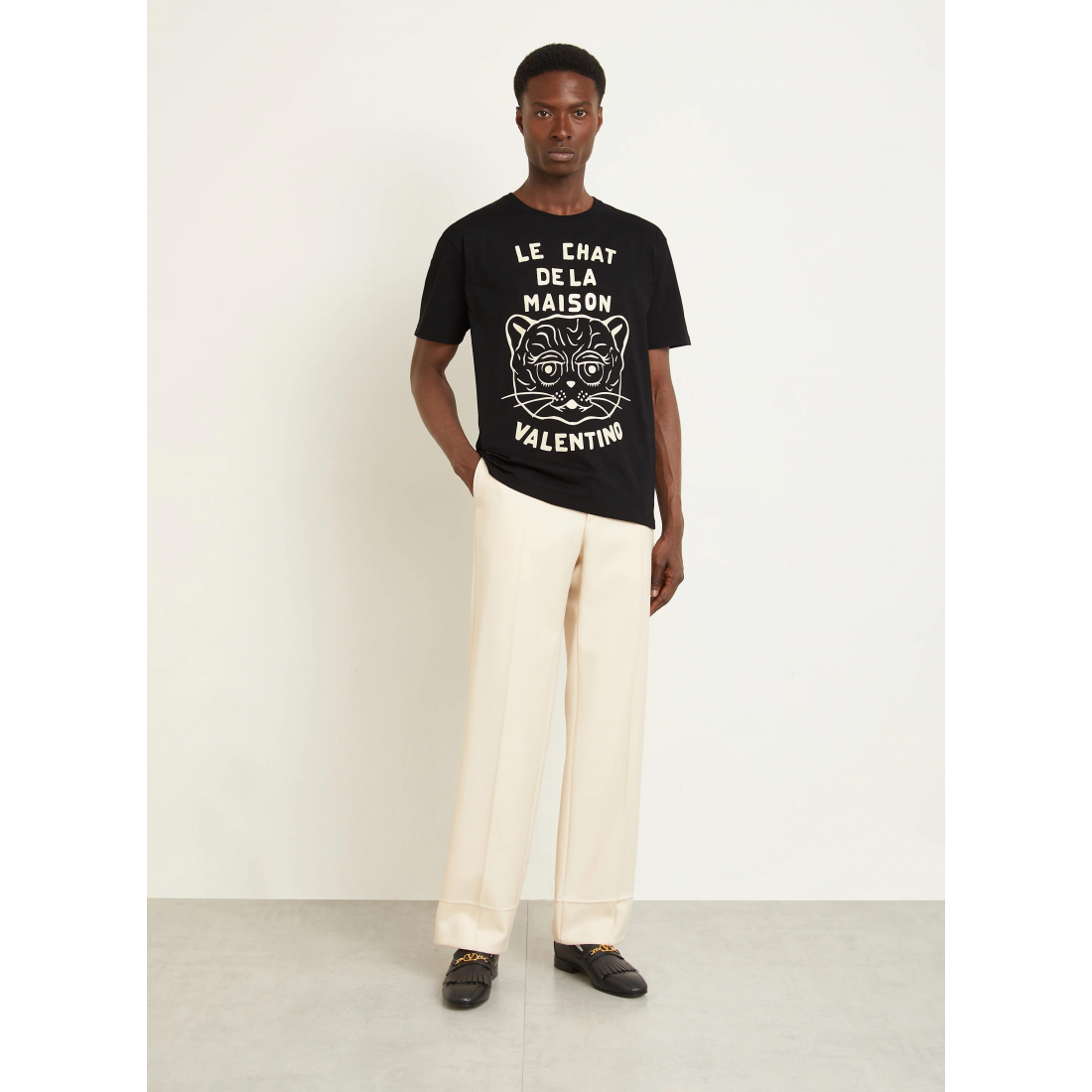 Men's 'Chat De La Maison-Print' T-Shirt