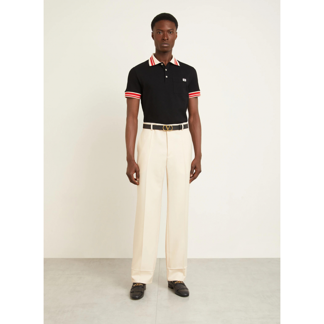 Polo 'VLogo Signature-Patch' pour Hommes