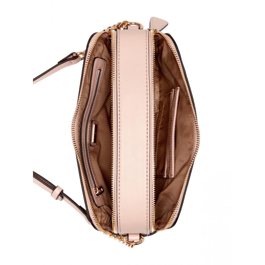 'Zakaria Debossed Logo Double-Zip Crossbody' pour Femmes