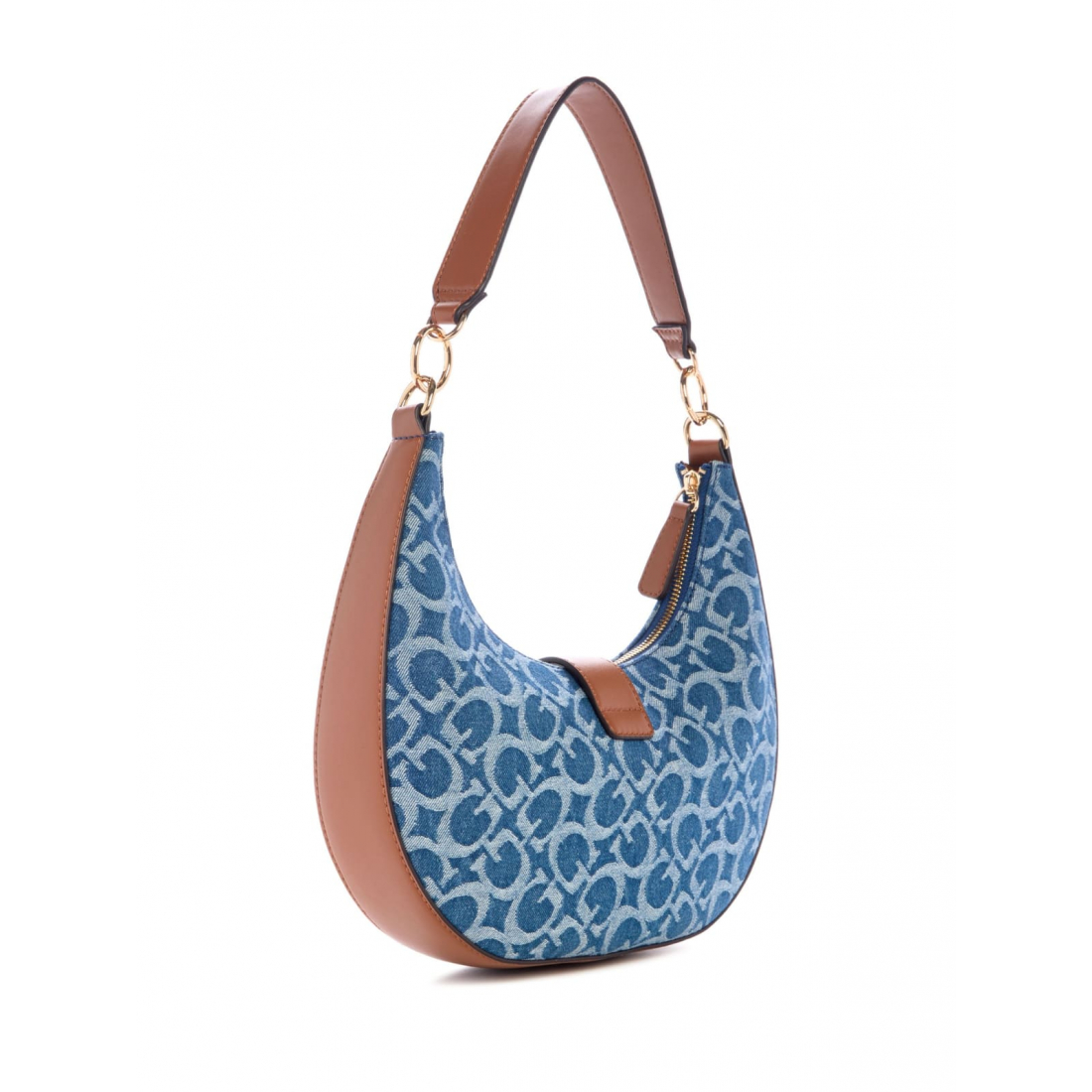 'Kaline Denim Logo Shoulder Bag' pour Femmes