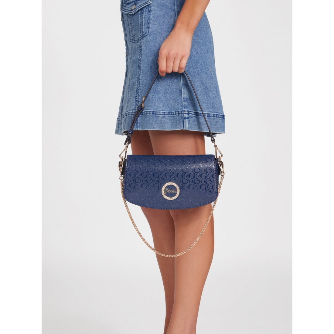 'Lumina Logo Shine Shoulder Bag' pour Femmes