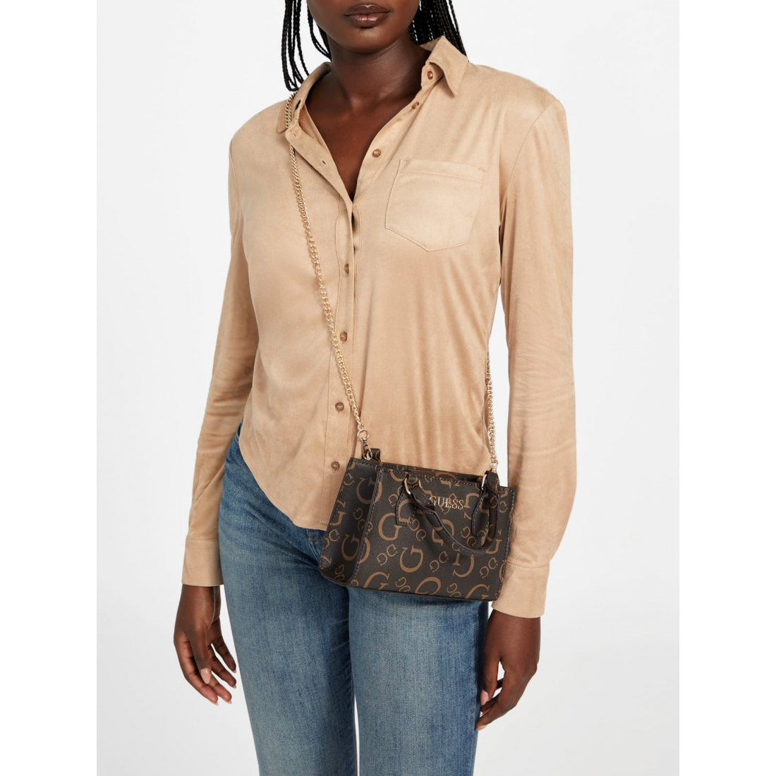 'Eldoria Enlarged Logo Mini Satchel' pour Femmes