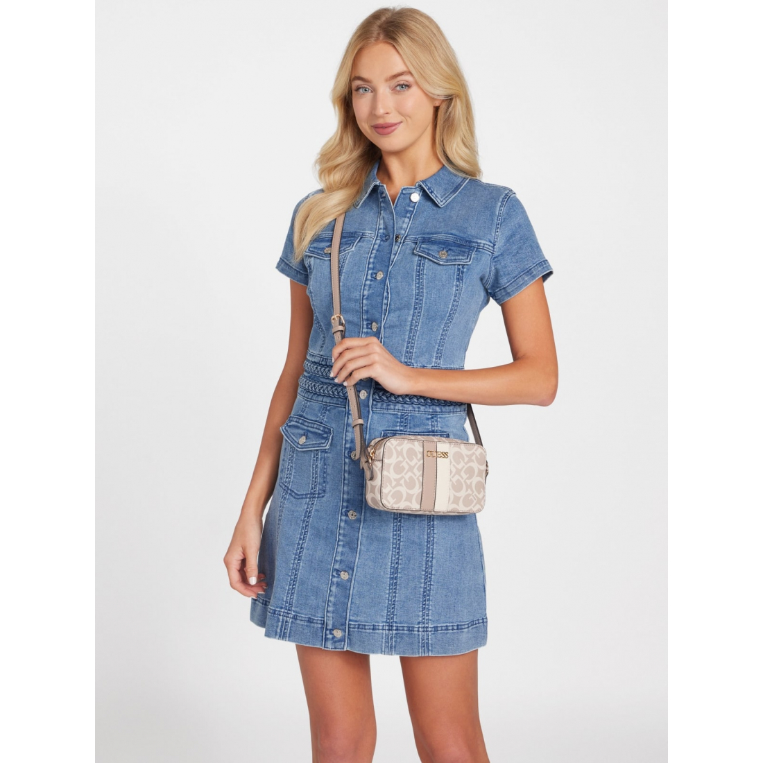 'Kyrie Mini Faux-Leather Camera Crossbody' pour Femmes